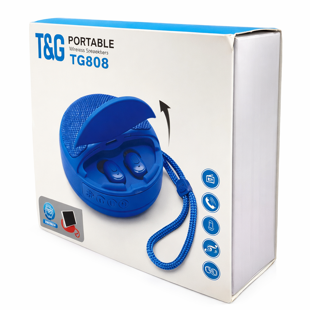 TG-808™ Parlante 2 en 1 – Comparte o Escucha en Privado