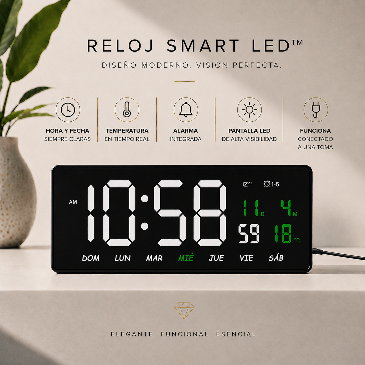Reloj Digital Led Multifuncional