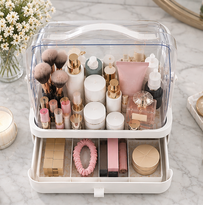 Organizador de maquillaje 2 niveles